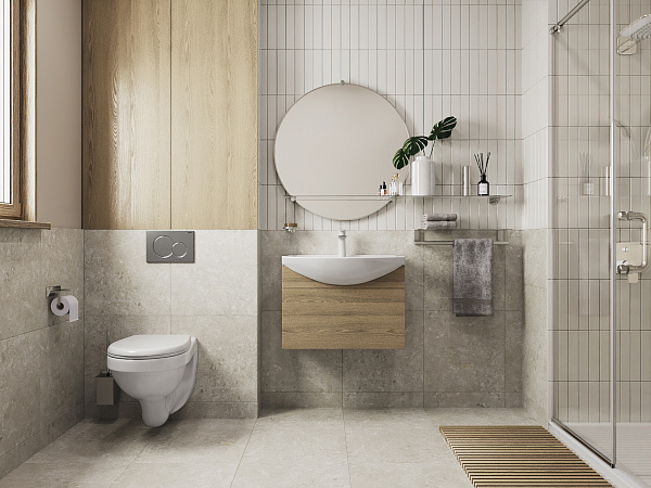 Раковина Santeri Грация 60 с переливом белый 131203S0011B0