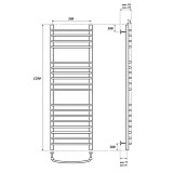 Полотенцесушитель водяной Point Альфа PN05152S П18 500x1200, хром