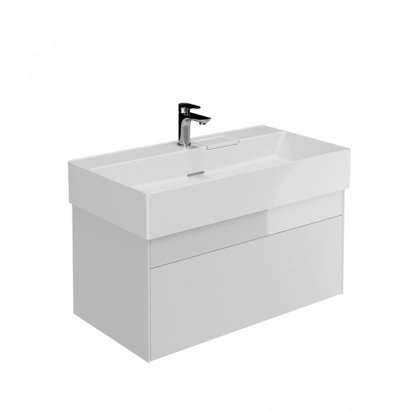 Тумба Kerama Marazzi LOGICA подвесная 2 ящика 90 см, белоснежный