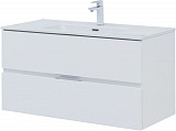 Тумба под раковину Aquanet Алвита New 100 2 ящика, белый матовый 00277518