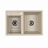 Мойка для кухни Aquaton Делия 78 DBL 2 чаши шампань 1A723132DE290