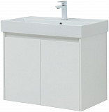 Тумба под раковину Aquanet Nova Lite 75 белый глянец (2 дверцы) 00298850