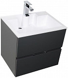 Тумба с раковиной Aquanet Алвита 60 серый антрацит 00213094