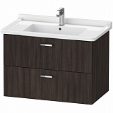 Комплект мебели Duravit тумба XBase + раковина Starck 3 85 см