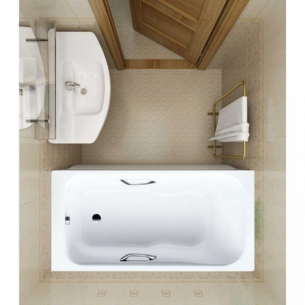 Стальная ванна Kaldewei Dyna Set Star 150x75 226700010001 mod.625 с отверстиями под ручки