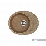 Мойка для кухни Aquaton Чезана круглая с крылом терракотовая 1A711232CS270