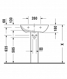 Раковина Duravit ME by Starck 2335650000