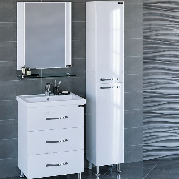 Шкаф-пенал Виктория 30 напольная/подвесная Санта 710001N