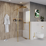 Душ. перегородка NG-644-12 GOLD (120x195), 1 место