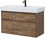 Тумба под раковину Aquanet Nova Lite 100 дуб рустикальный (2 ящика) 00249521