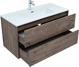 Тумба под раковину Aquanet Lino 100 (Flat) дуб веллингтон 00287545