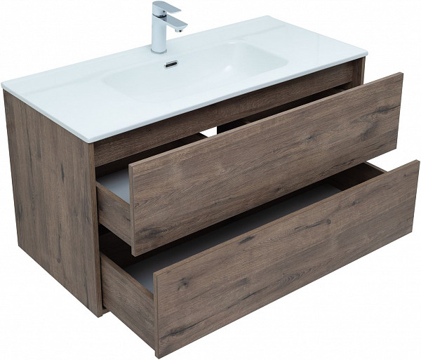 Тумба под раковину Aquanet Lino 100 (Flat) дуб веллингтон 00287545