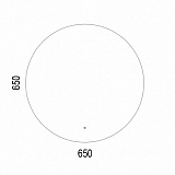 Зеркало AZARIO Плаза D650 сенсор выкл+подогрев NEW