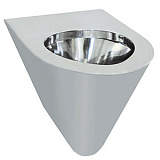 Унитаз из нержавеющей стали без сливного бака матовый 340*370*700 13011.S, шт