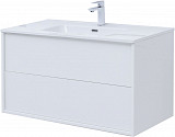 Тумба под раковину Aquanet Lino 80 (Flat) белый глянец 00287542