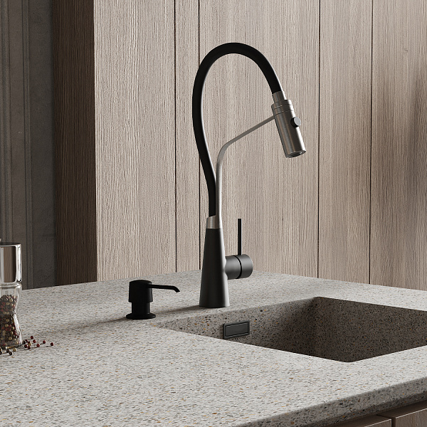 A8417 Смеситель для кухни с гибким изливом Wasserkraft