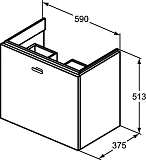 Тумба под раковину Ideal Standard Connect Space E0315WG