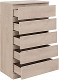 Комод Aquanet Сканди 700x400 Дуб эдгрейн (5 ящиков) 00302551