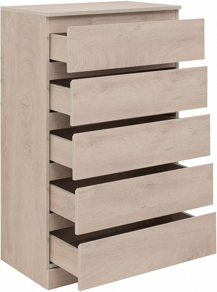Комод Aquanet Сканди 700x400 Дуб эдгрейн (5 ящиков) 00302551