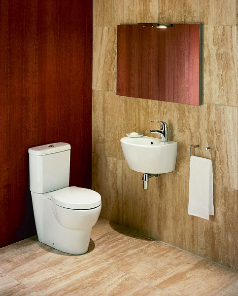 Унитаз-компакт напольный Jacob Delafon Ove 19974W-00 крышка-сиденье с микролифтом