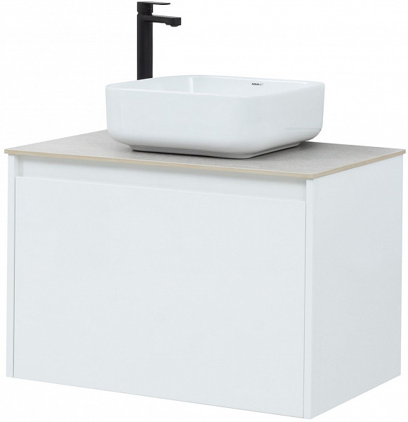 Тумба под раковину Aquanet Nova Lite 75 белый (1 ящик) 00242275