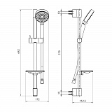 Душевой гарнитур "Koller Pool" 5 режима SR05600