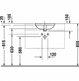 Рукомойник Duravit DuraStyle 037337