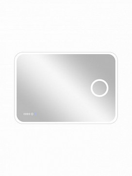 Зеркало Континент "Bliss Led" 1000х700 с увеличительным зеркалом, часами