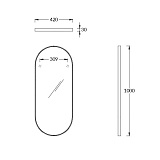 Зеркало Kerama Marazzi Cono 40 см CO.mi.42\BLK