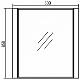 Зеркало Акватон Ария 80x86 1A141902AA430