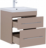 Тумба под раковину Aquanet Верона 60 капучино (2 ящика) 00304536