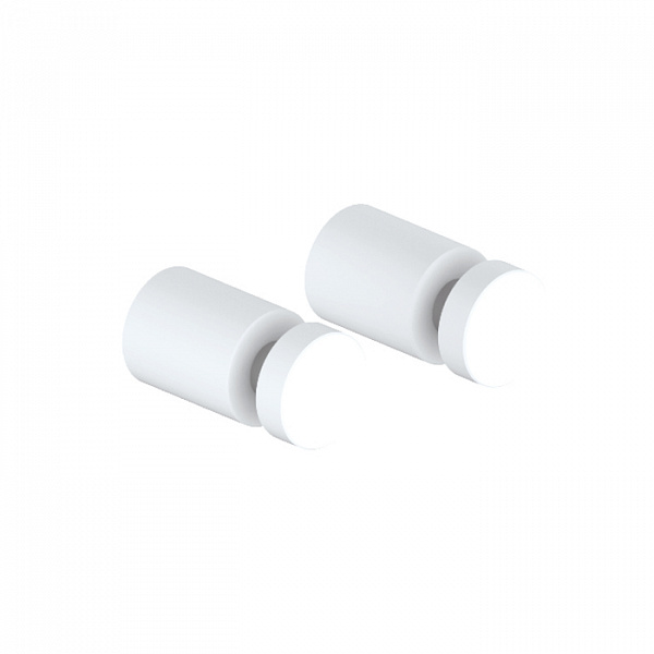 Комплект одинарных крючков, сплав металлов, Petite, белый матовый, IDDIS, PET2SW1i41