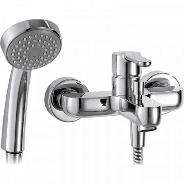 Смеситель для ванны с коротким изливом с аксессуарами Bravat Stream F63783C-B