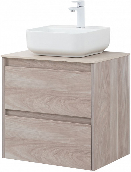 Тумба под раковину Aquanet Nova Lite 60 орех светлый (2 ящика) 00287884
