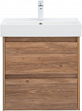 Тумба под раковину Aquanet Nova Lite 60 дуб шоколадный (2 ящика) 00287879