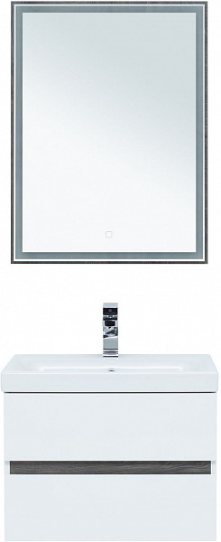 Тумба под раковину Aquanet Беркли 60 белый/дуб рошелье 00254289