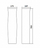 Пьедестал Santek Анимо 1WH110587 для раковин коллекции Анимо