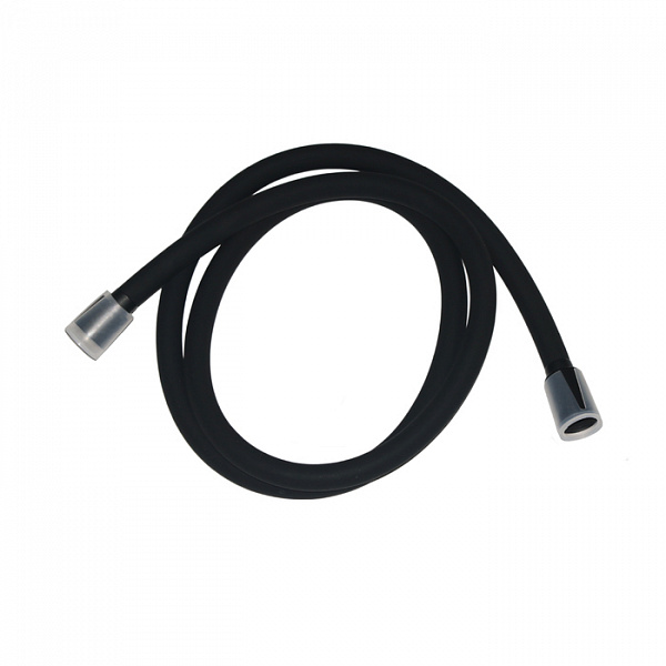 Шланг для душа, черный матовый, силиконовый, 1,2м, Optima Home, IDDIS, OPH12BLi19