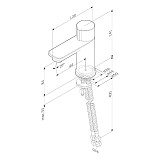 F85A02522 X-Joy TouchReel смеситель д/умывальника, чёрный, шт.