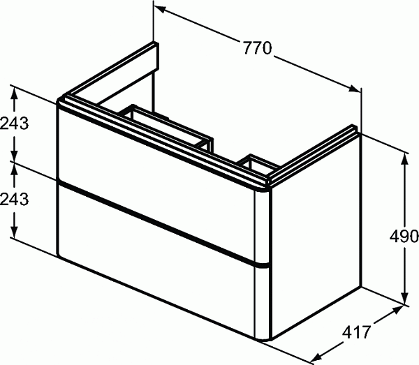 Тумба под раковину Ideal Standard Adapto T4301WG