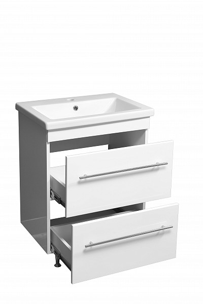 Тумба напольная "Ванесса 60", 2 ящ., Сомо 60