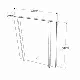 Зеркало VIGO Land Classic 60 см Land Classic 600