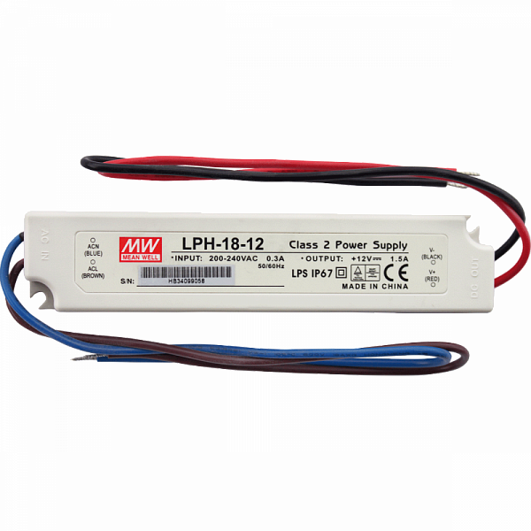 Блок питания AlcaPlast 230 V AC/12 V DC/18 W, IP67 AEZ320