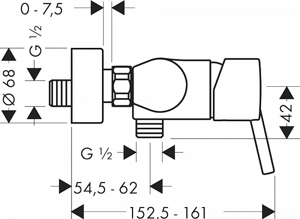 Смеситель для душа Hansgrohe Talis S 32620000
