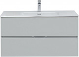 Тумба под раковину Aquanet Алвита New 100 2 ящика, серый 00277520