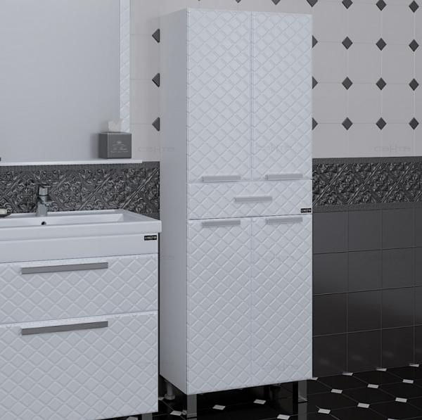 Шкаф-пенал Калипсо 60 напольный/подвесной Санта 517004N