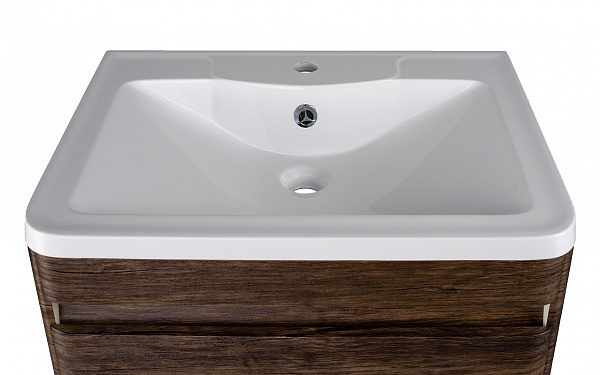 Тумба напольная Style line Атлантика 60, Люкс старое дерево, под раковину, PLUS