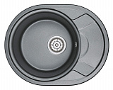 Мойка кухонная Granula овальная кварц 5802, ШВАРЦ