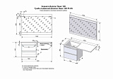 Тумба подвесная "Даллас 120", Люкс белая, под раковину, PLUS, ЭМАЛЬ