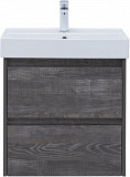 Тумба под раковину Aquanet Nova Lite 60 дуб серый (2 ящика) 00287889
